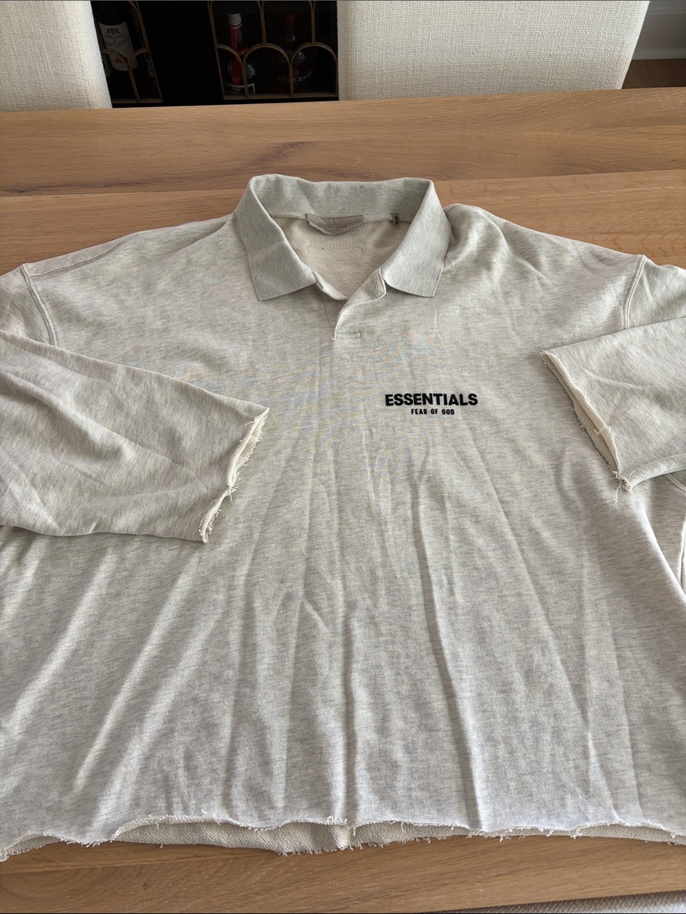 Fear of God Essentials Polo in Light Oatmeal